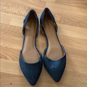 Dark blue flats